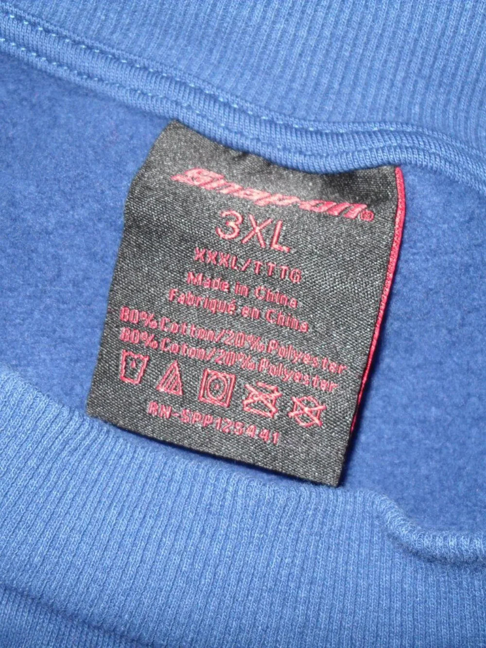 Vintage Snap-on Tools Embroidered Crewneck Sweatshirt Blue Mens 3XL